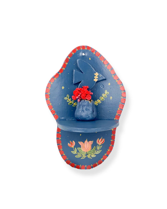 MUURORNAMENT BLUE ZWALUW