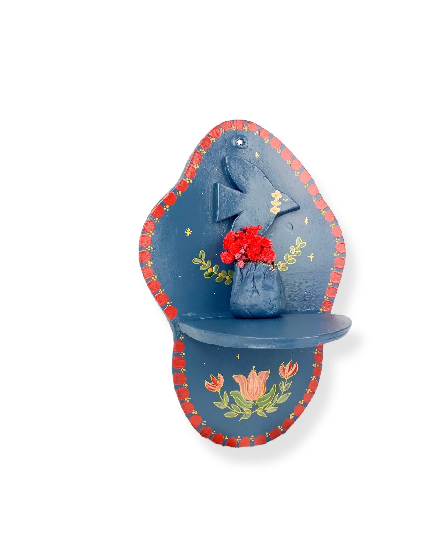 MUURORNAMENT BLUE ZWALUW