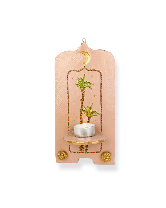 MUURORNAMENT BEIGE PALM