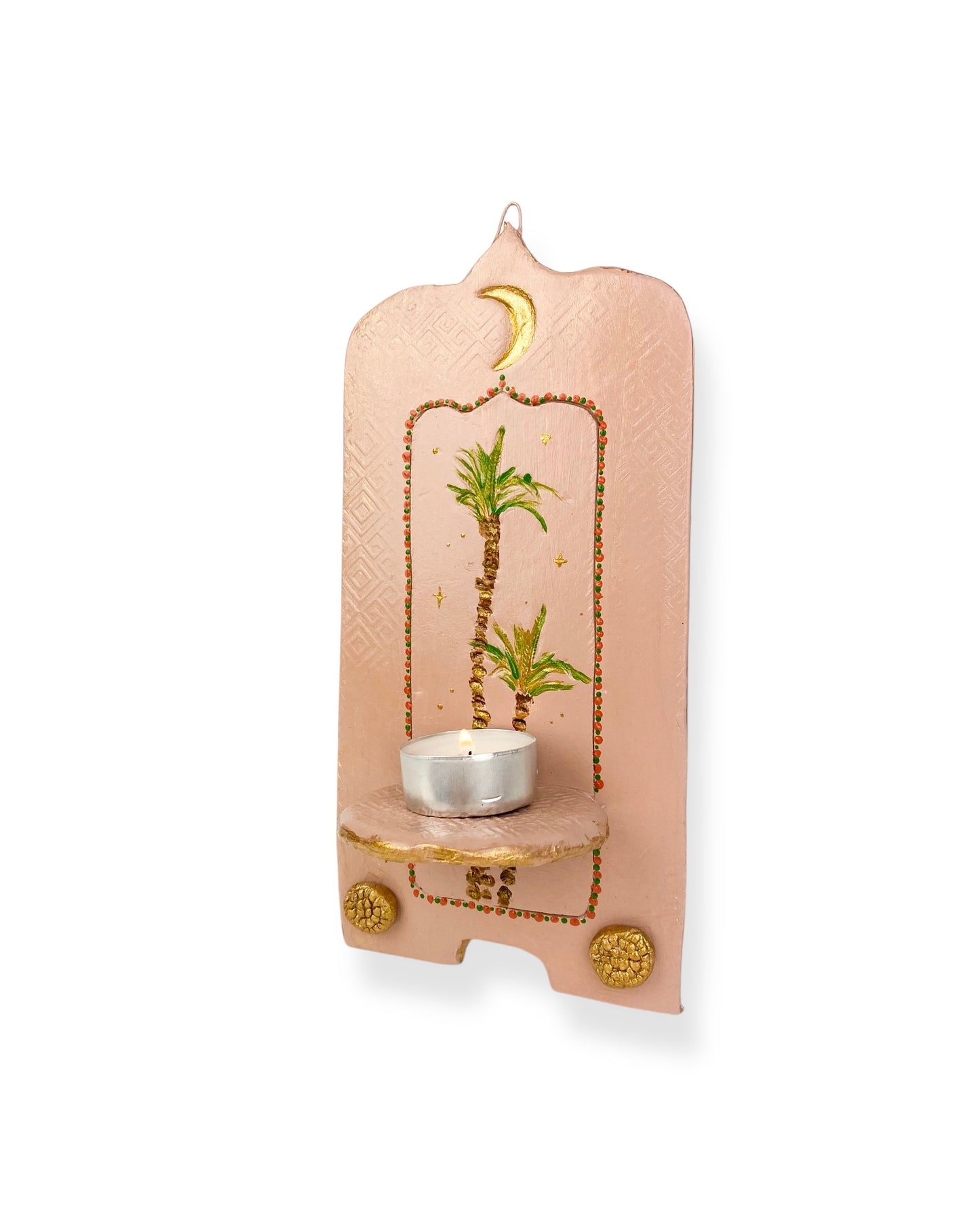 MUURORNAMENT BEIGE PALM