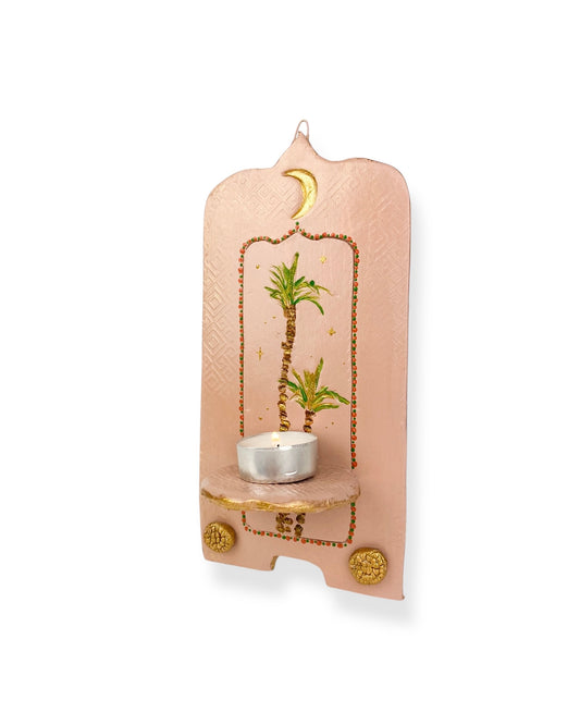 MUURORNAMENT BEIGE PALM