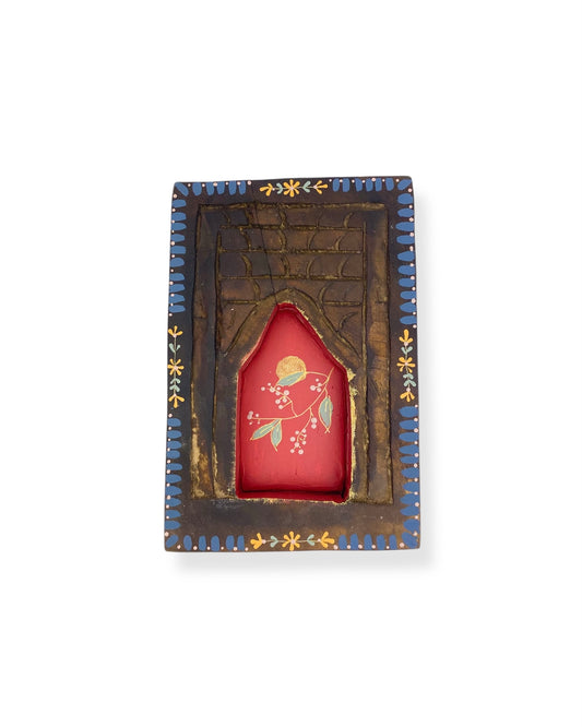 VINTAGE HOUTEN MUURORNAMENT