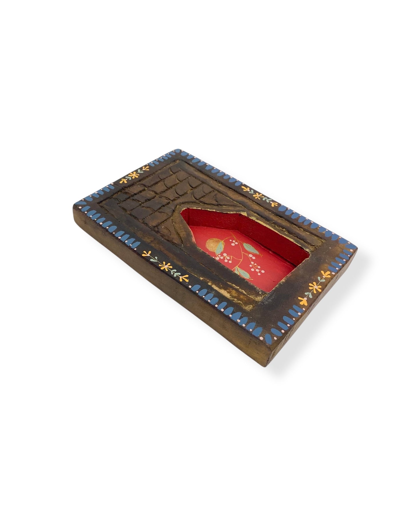 VINTAGE HOUTEN MUURORNAMENT