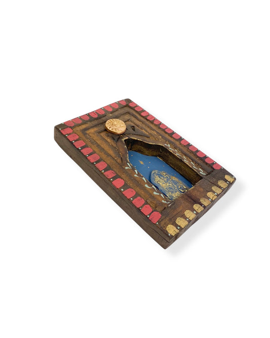 VINTAGE HOUTEN MUURORNAMENT