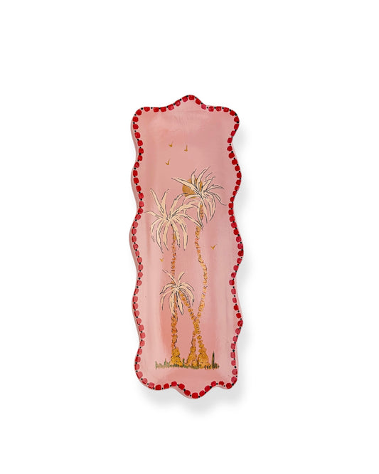 MUURORNAMENT PINK PALM