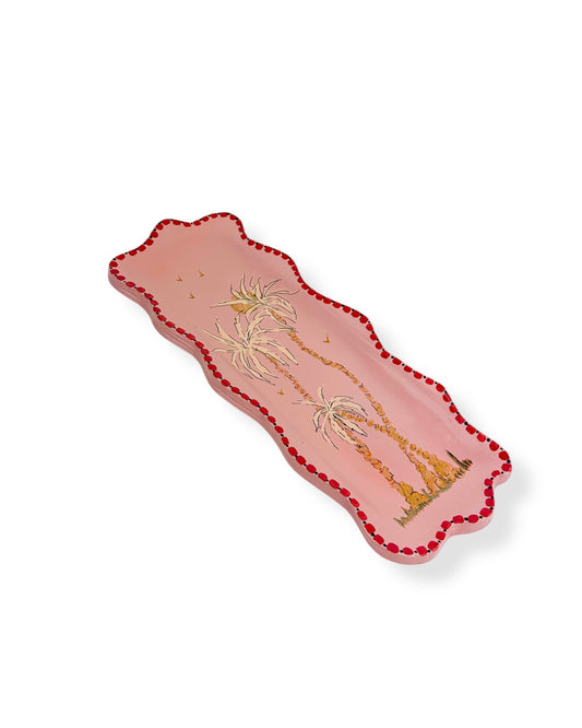 MUURORNAMENT PINK PALM