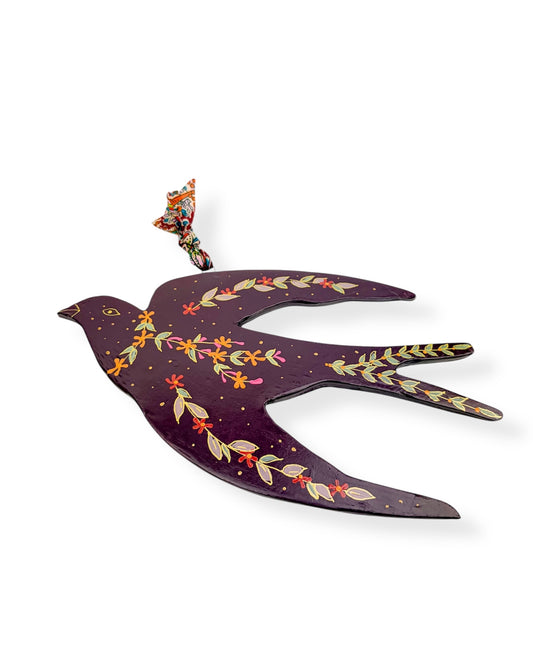 WANDHANGER ZWALUW PURPLE