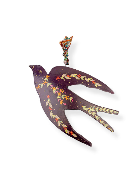 WANDHANGER ZWALUW PURPLE