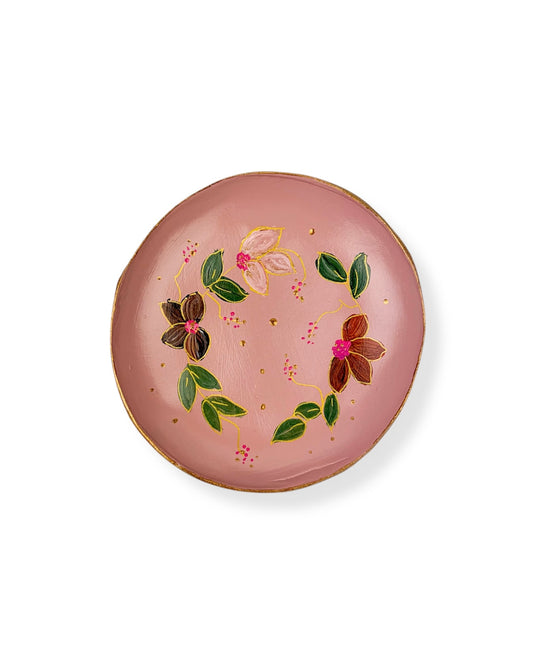 WANDBORD PINK FLOWERS