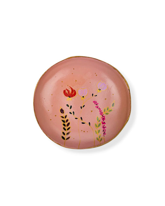 WANDBORD PINK FLOWERS