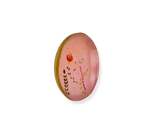 WANDBORD PINK FLOWERS