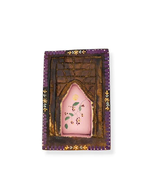 VINTAGE HOUTEN MUURORNAMENT
