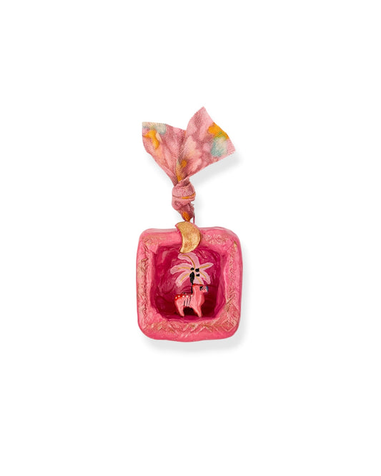 HANDGEMAAKT MINI NISJE PINK