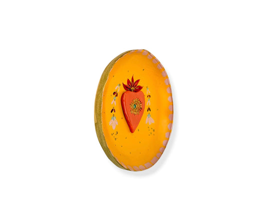 WANDBORD YELLOW HEART