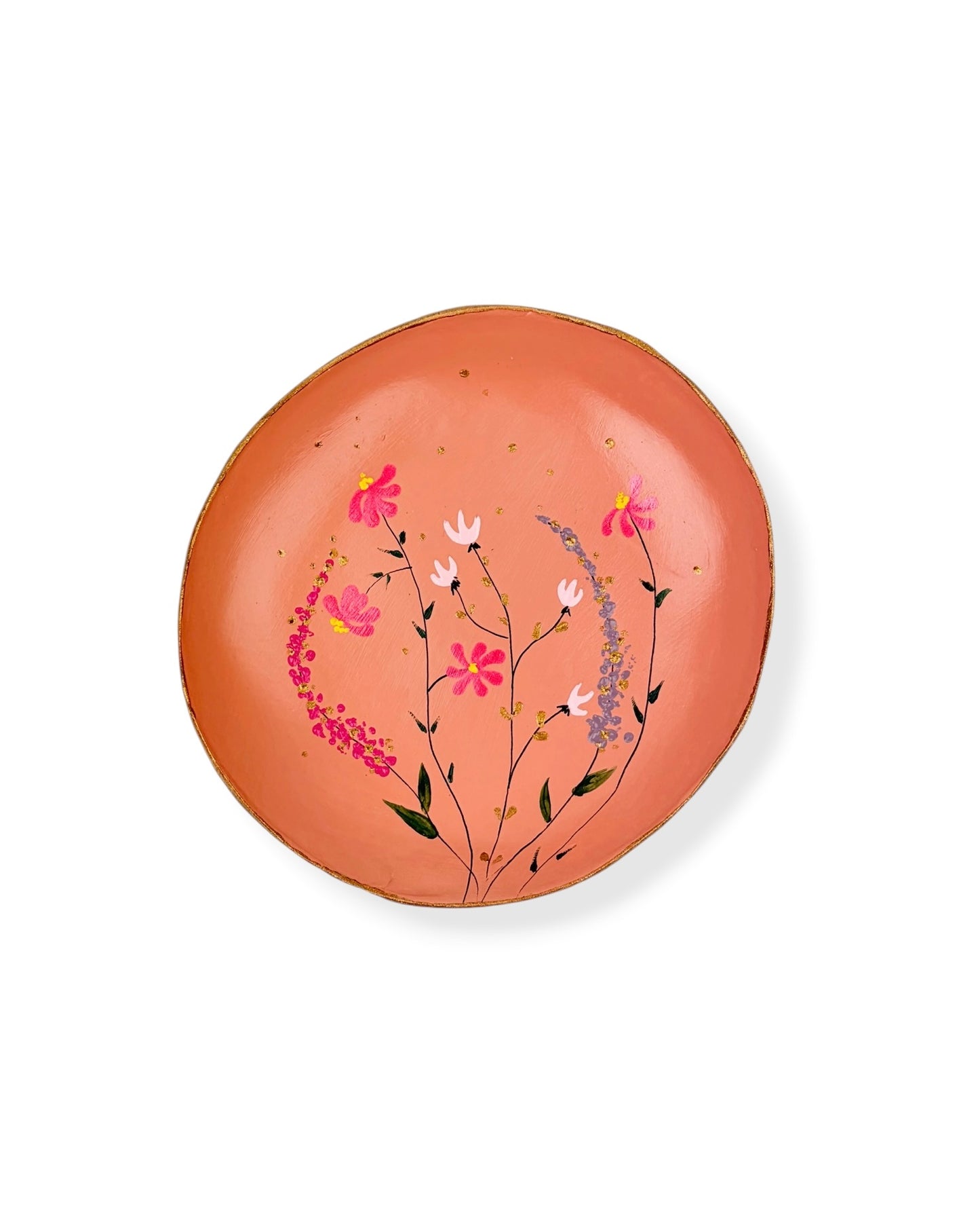 WANDBORD PINK FLOWERS