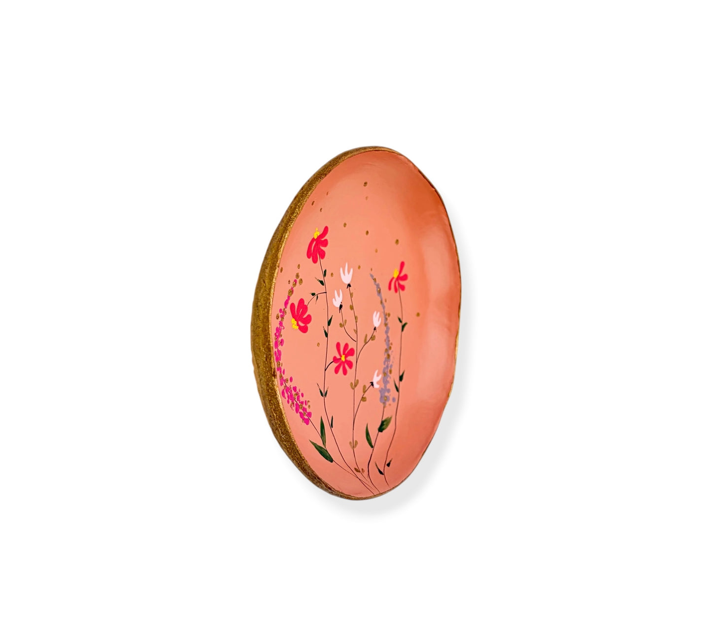 WANDBORD PINK FLOWERS