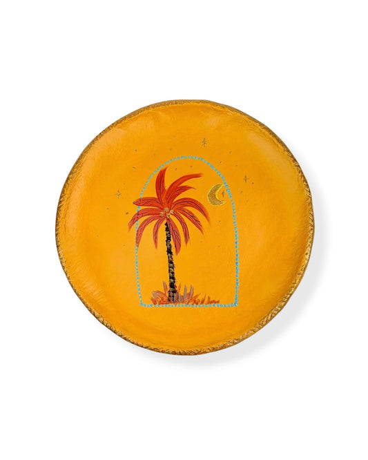 XL WANDBORD YELLOW PALM
