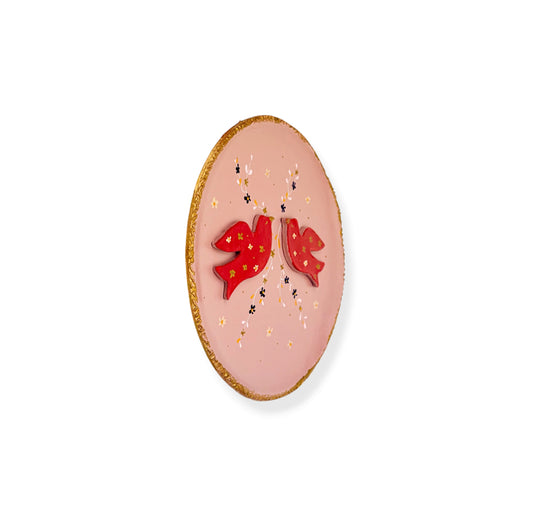 XL WANDBORD PINK ZWALUW