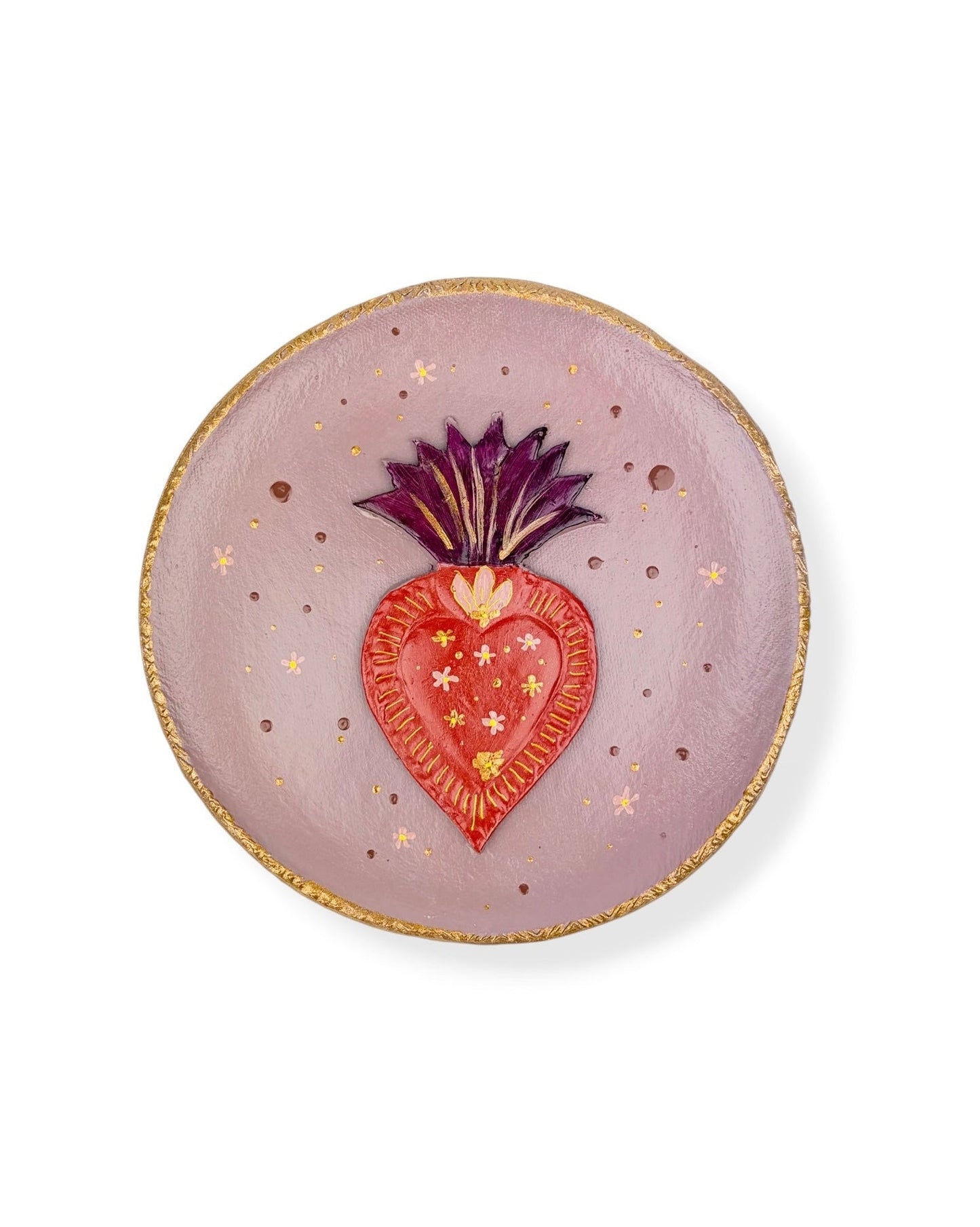 XL WANDBORD LILAC HEART