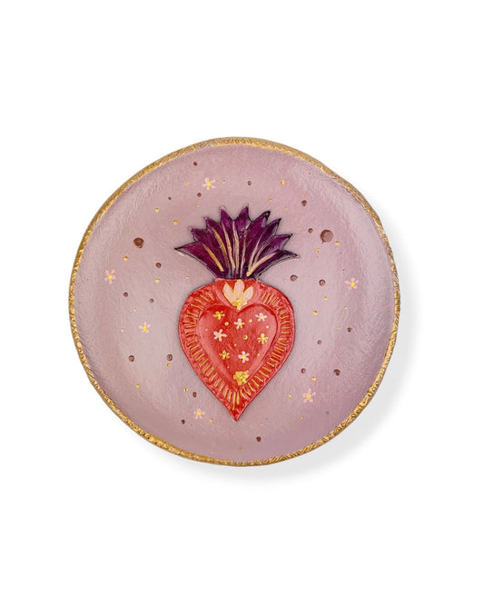 XL WANDBORD LILAC HEART