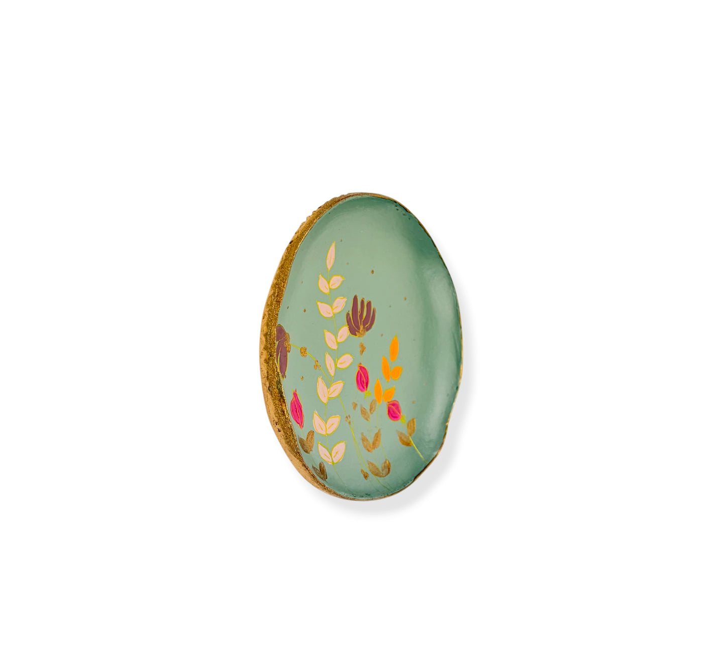 WANDBORD GREEN FLOWERS