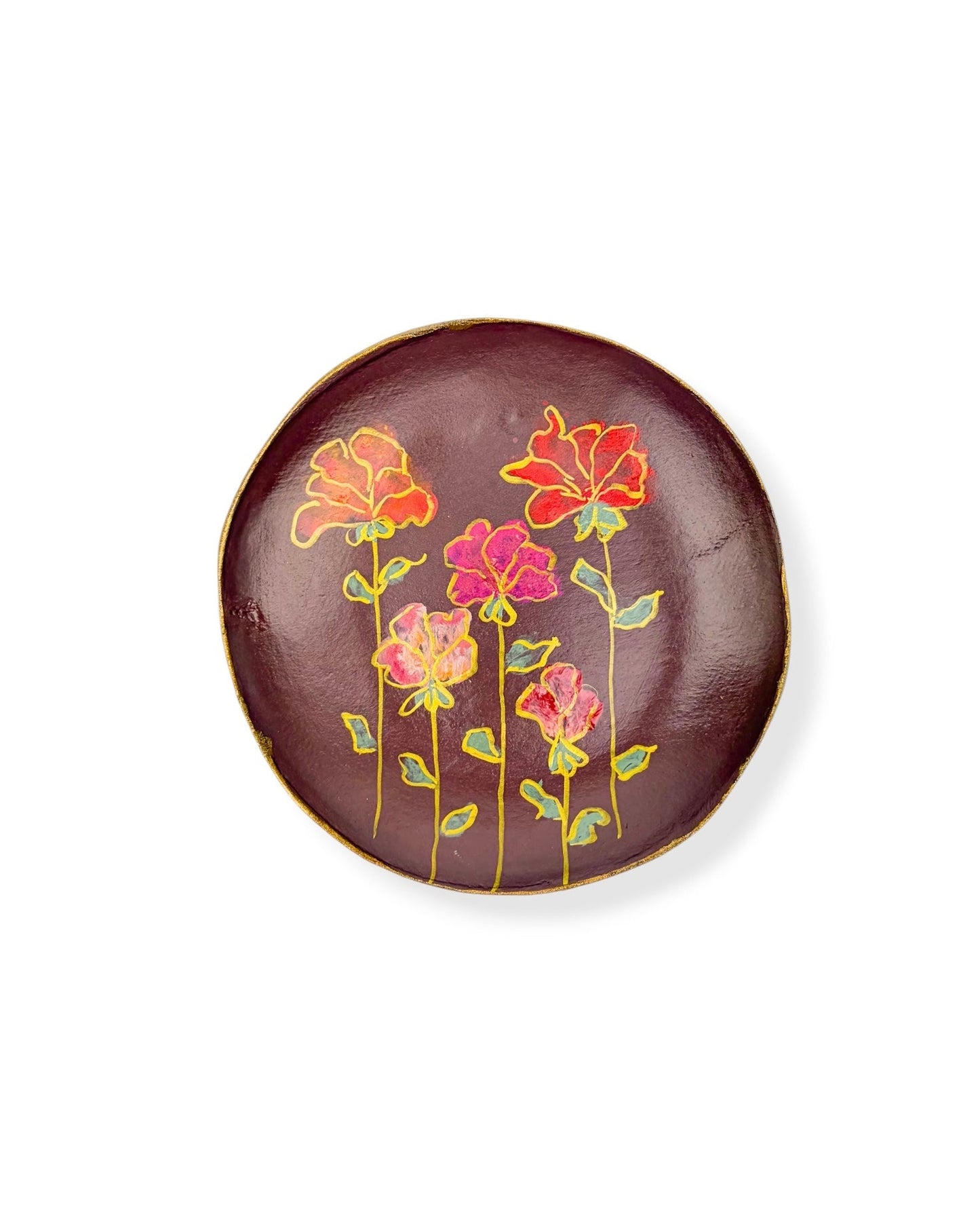 WANDBORD PLUM FLOWERS