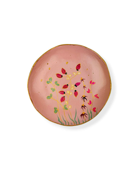 WANDBORD PINK FLOWERS