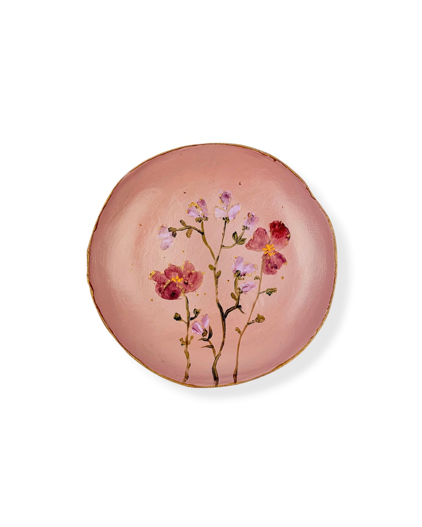 WANDBORD PINK FLOWERS