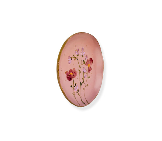 WANDBORD PINK FLOWERS