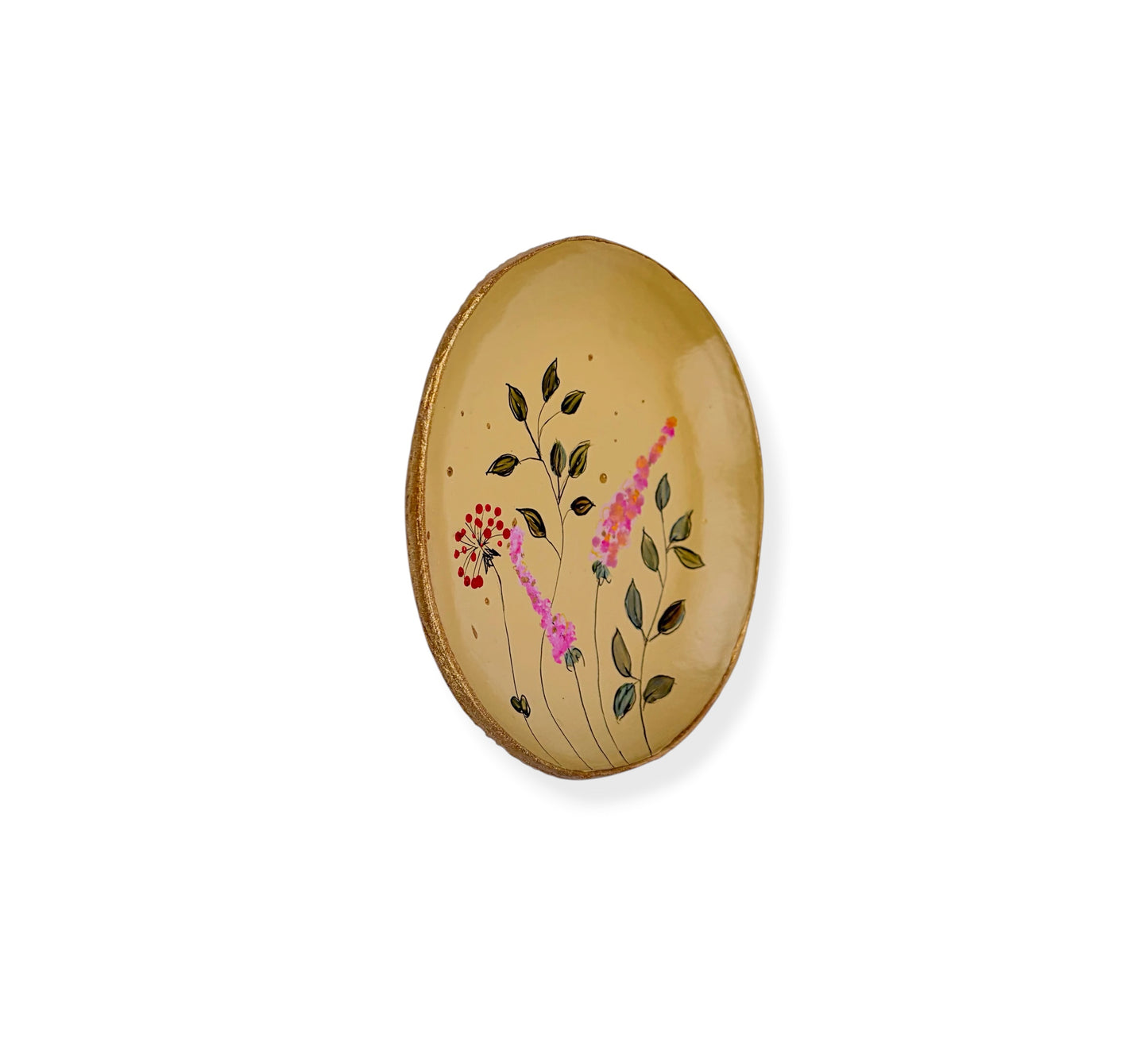 WANDBORD BUTTER YELLOW FLOWERS