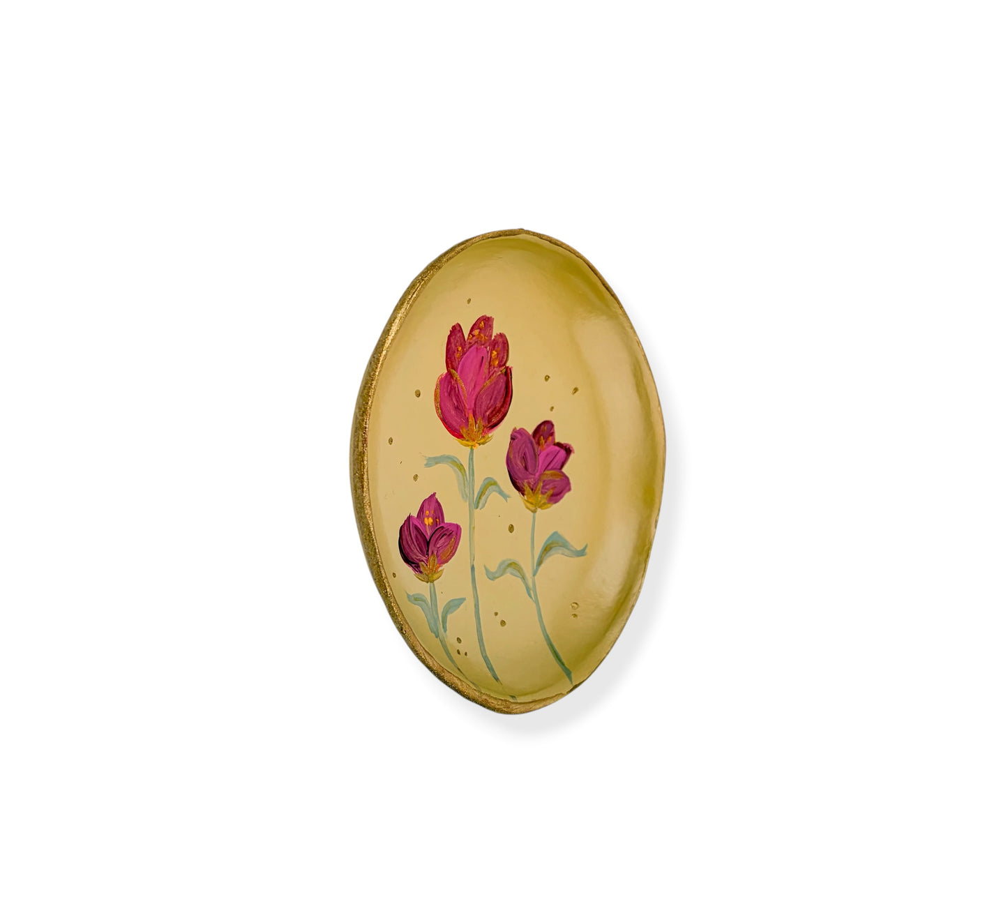 WANDBORD BUTTER YELLOW FLOWERS