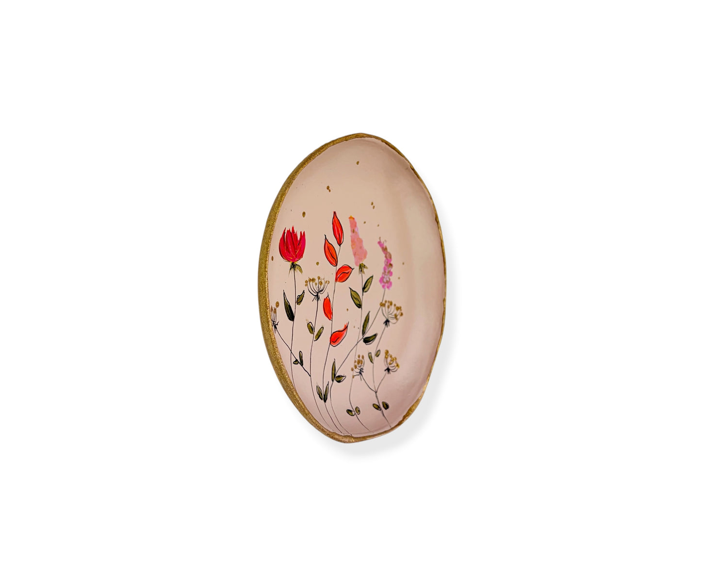WANDBORD BEIGE FLOWERS