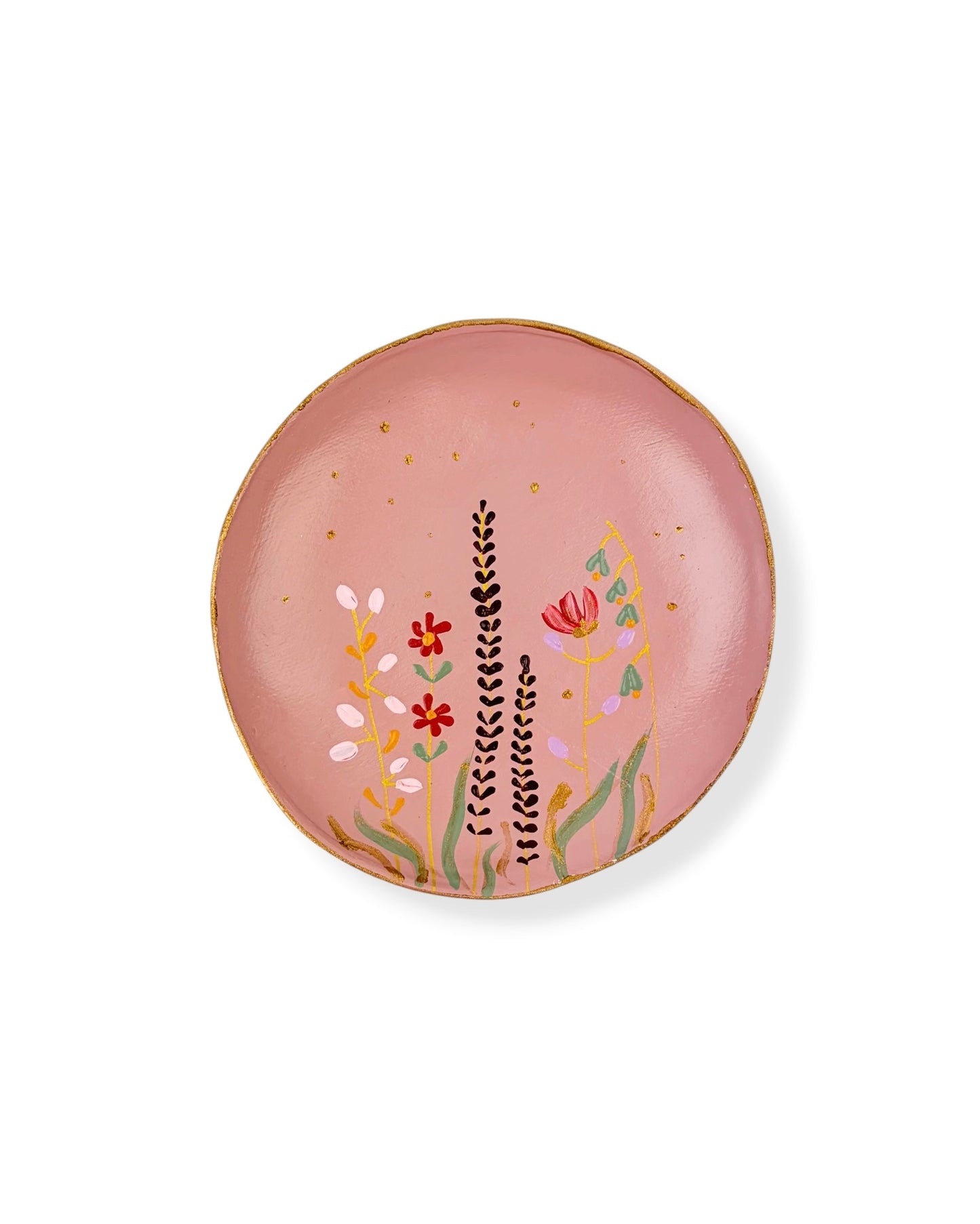 WANDBORD PINK FLOWERS