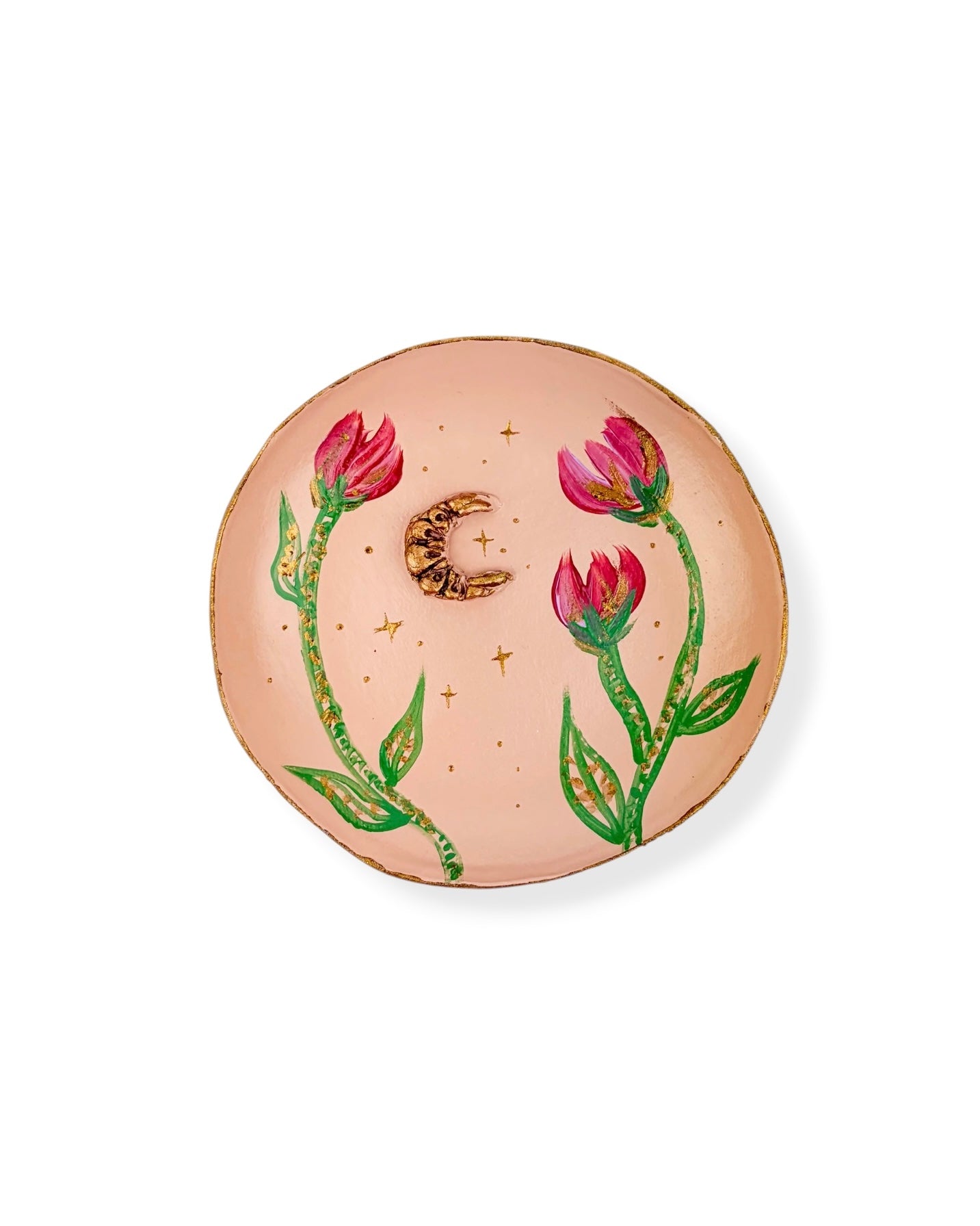WANDBORD SOFT PINK FLOWERS