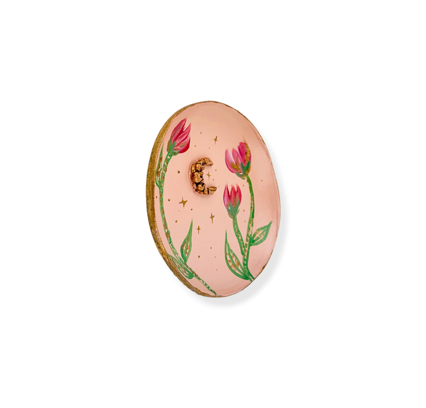 WANDBORD SOFT PINK FLOWERS
