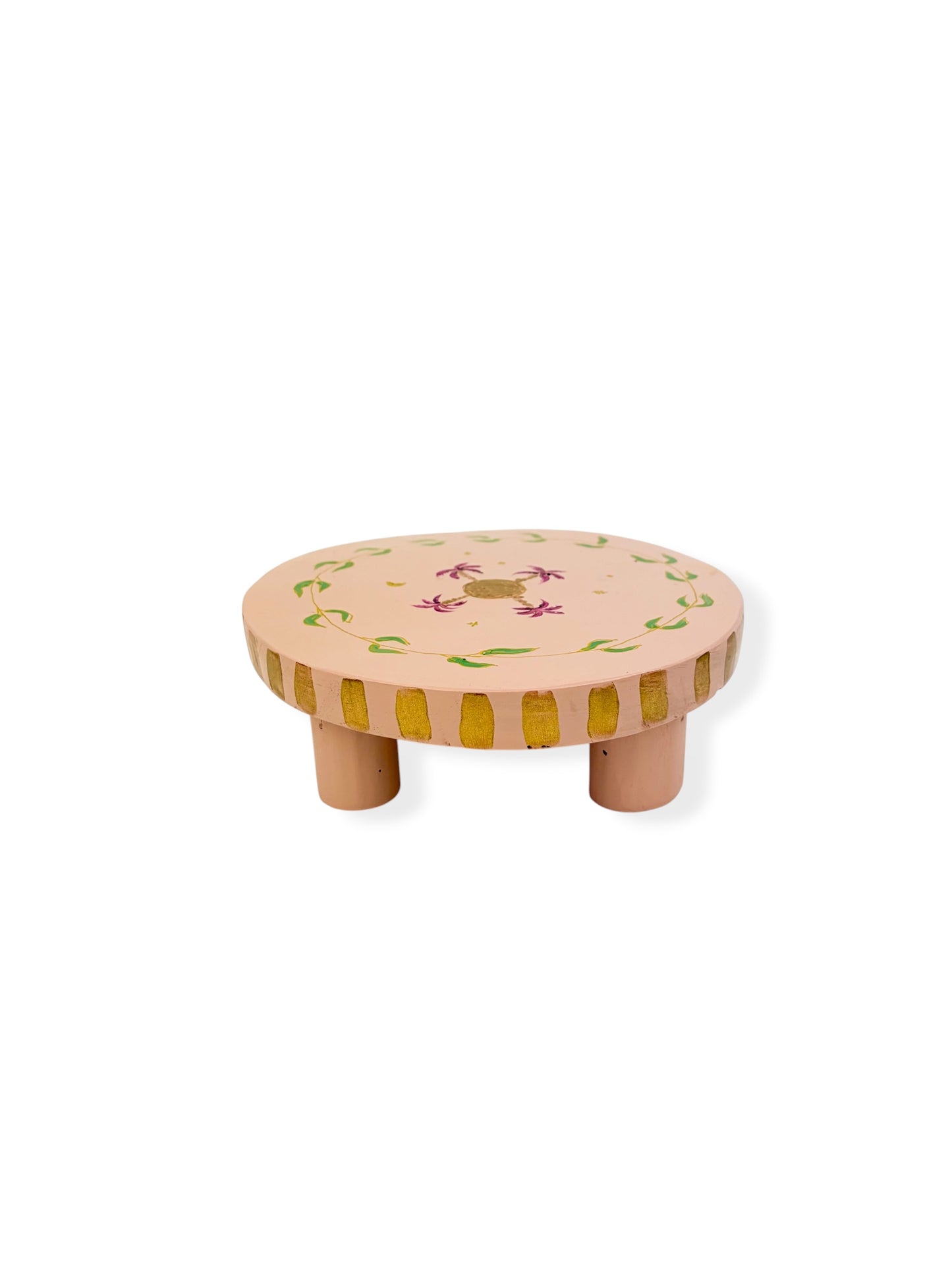 ROND TAFELTJE SOFT PINK PALM