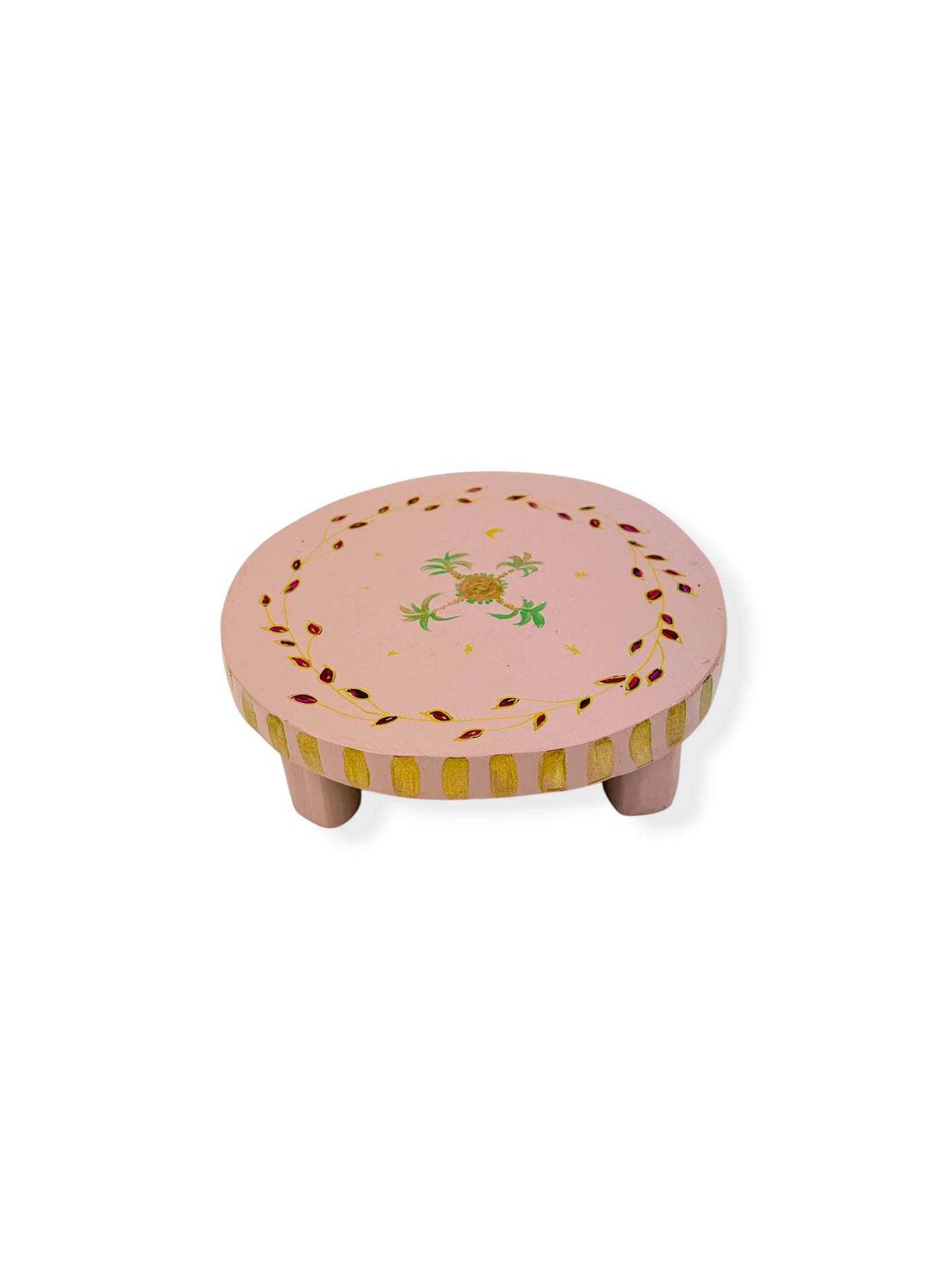 ROND TAFELTJE PINK PALM