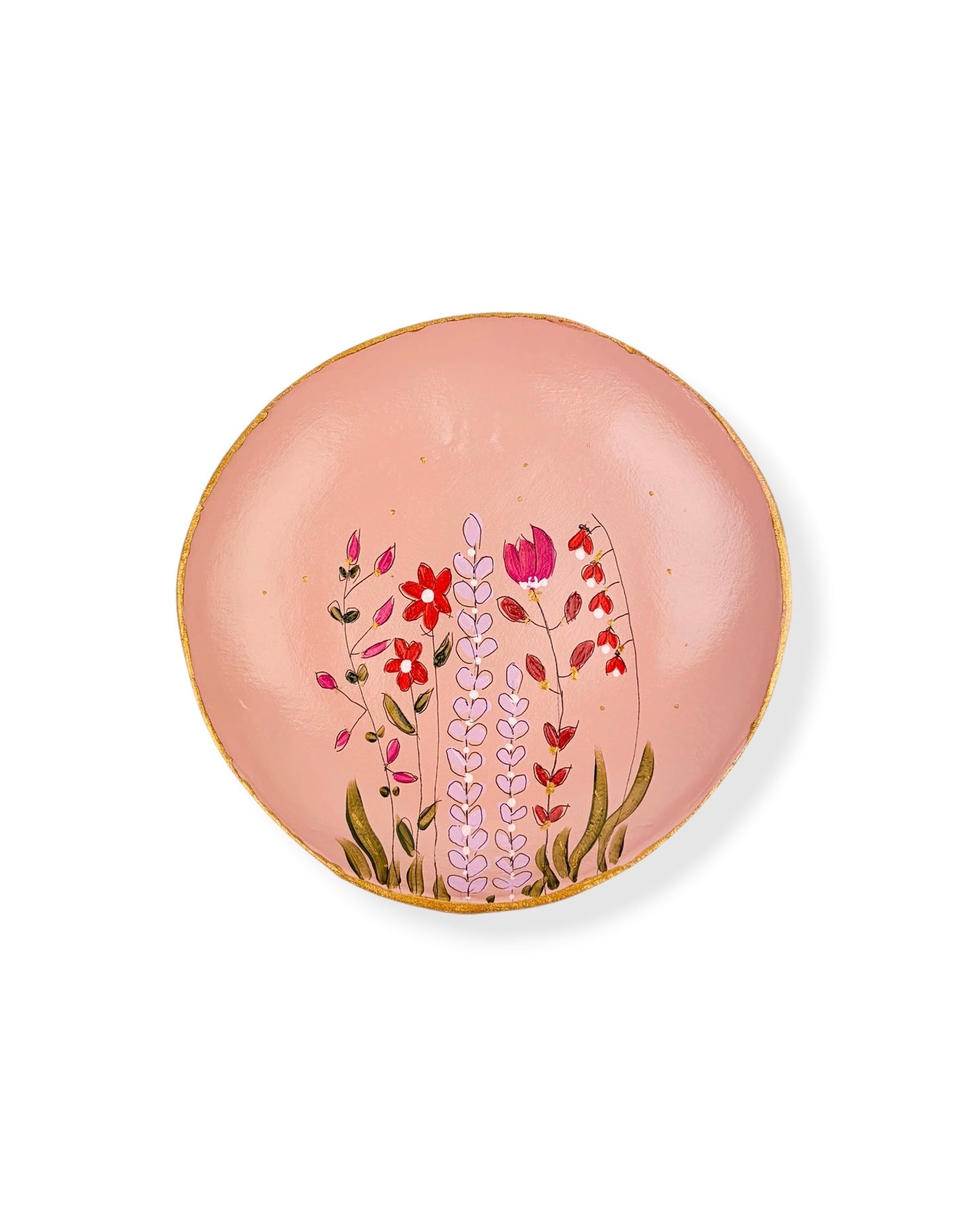 WANDBORD PINK FLOWERS