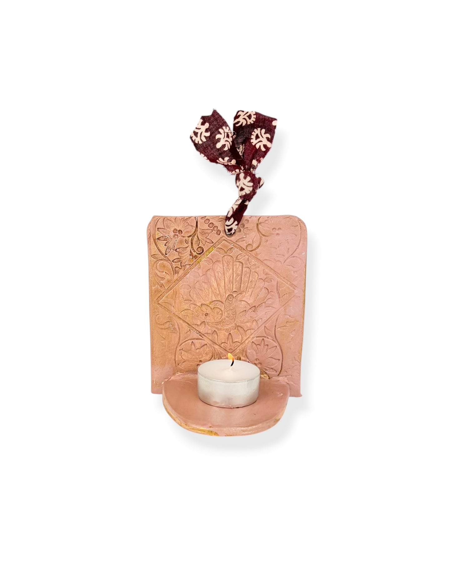 WAXINELICHTHOUDER PINK