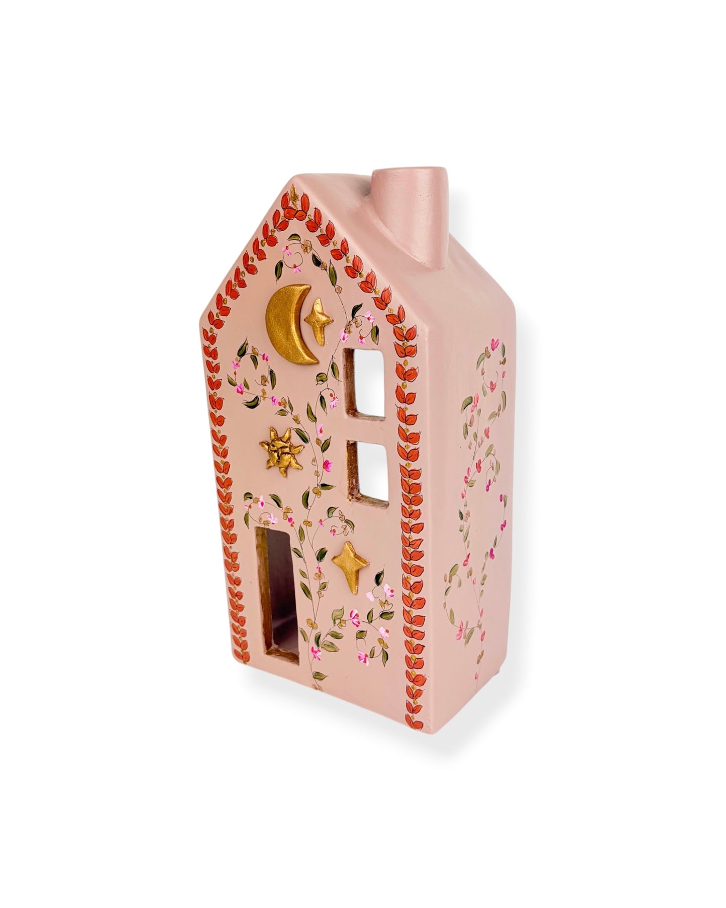 HUISJE PINK FLOWERS L