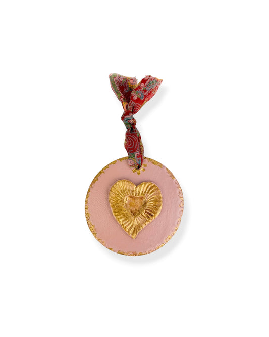 AMULET PINK HEART