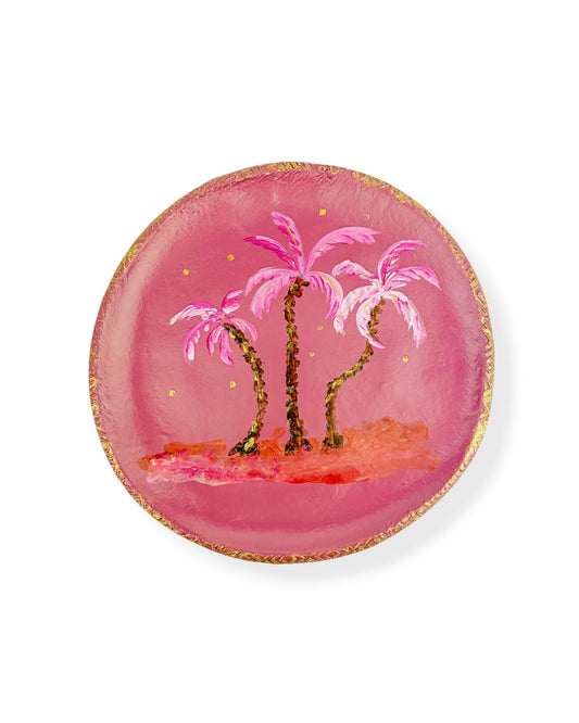 XL WANDBORD PINK PALM